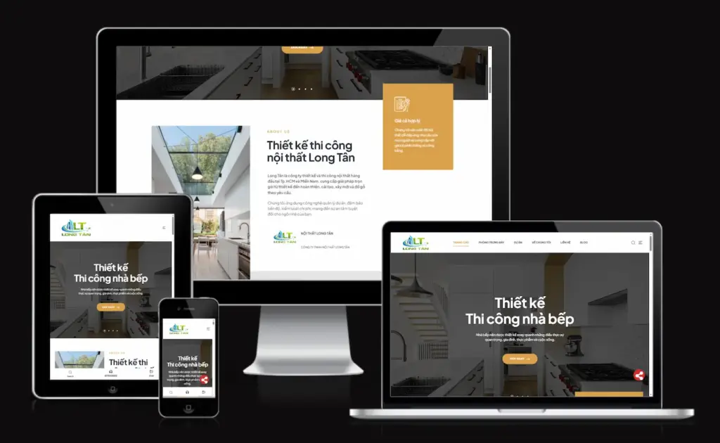 Một thiết kế website WordPress hiện đại thể hiện sự linh hoạt và khả năng tùy chỉnh.