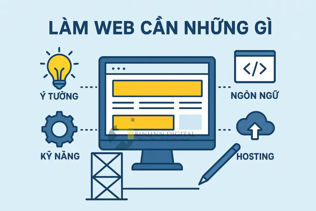 Làm Web Cần Những Gì? Checklist 7 Yếu Tố "Sống Còn" Cho Người Mới